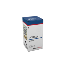 Known names: Epitalon, Epithalamin, Epithalon, Pineal peptide bioregulator. PRODUCT DESCRIPTION: This peptide is categorized as an anti-aging peptide with the remarkable ability to counteract the aging process through Telomere elongation. Clinical studies conducted on human cohorts have revealed its potential to enhance insulin sensitivity, lipid profile, cardiovascular and respiratory function, as well as regulate circadian rhythms in the elderly population. Also, it has demonstrated the capacity to restore Melatonin secretion in the Pineal Gland for individuals experiencing reduced secretion, particularly among the elderly. In vitro observations suggest its potential applications in oncostatic and antimetastatic treatments, making it highly valuable for medical purposes and overall well-being. Epitalon, in general, presents a range of significant benefits in combating aging by targeting various mechanisms that contribute to the natural aging process, all without any clinically notable adverse effects. USAGE GUIDELINES: Several recommended protocols exist, including a 10-day regimen of 10mg per day, a 20-day regimen of 5mg per day, a daily dosage of 300mcg with no specified limit, and the most recent suggestion of injecting 10mg every 3 days for a total of 15 days, to be repeated twice a year. PACKAGE CONTENT: 1 Box with 1 Vial of 10mg. SPECIAL STORAGE INSTRUCTIONS: Keep refrigerated. Protect it from light exposure.